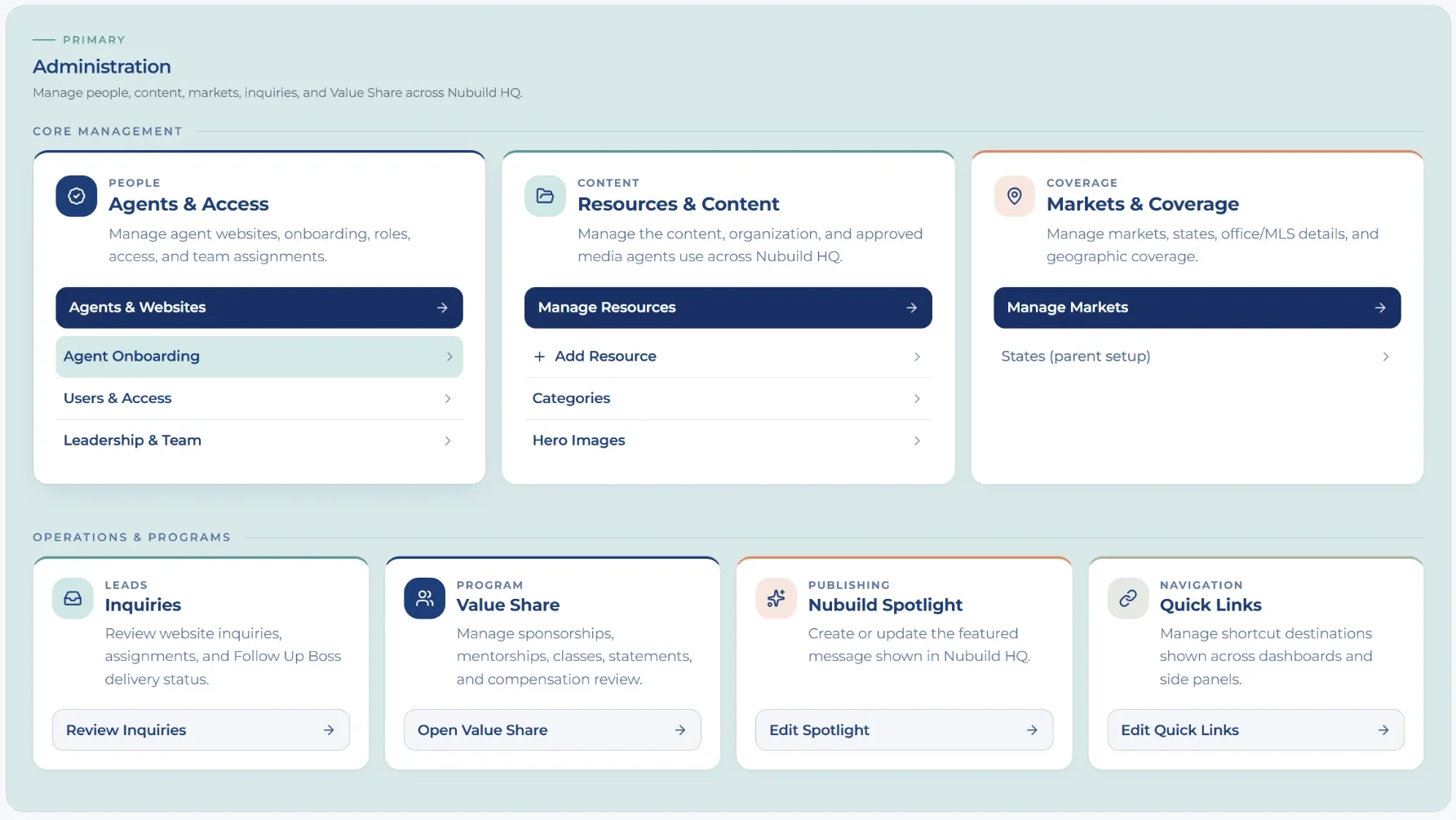 Hombrax Manage screen